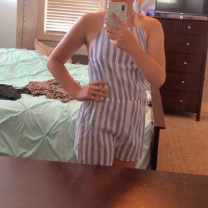 Striped romper